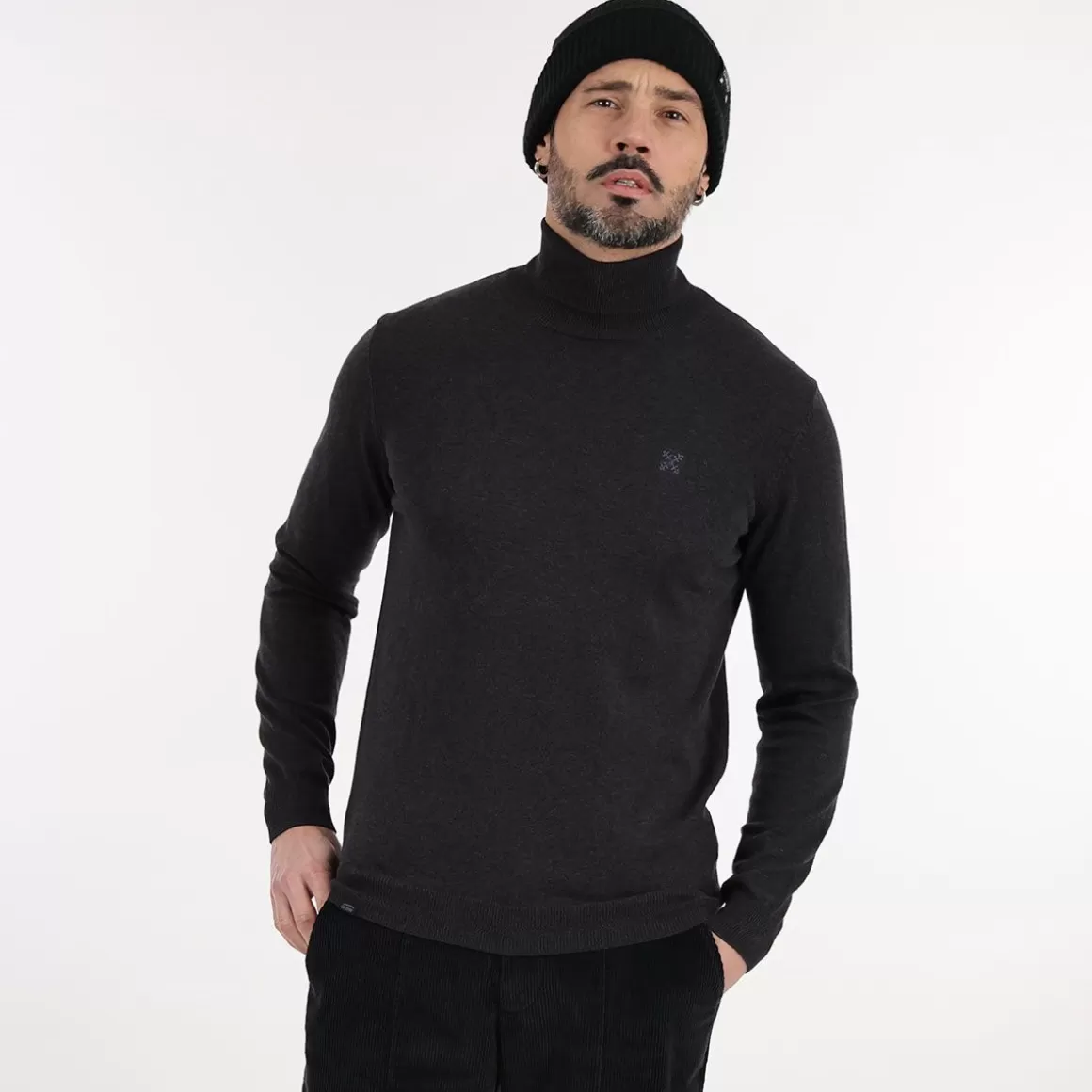 Pull PEROL - Noir Chiné-OXBOW Outlet
