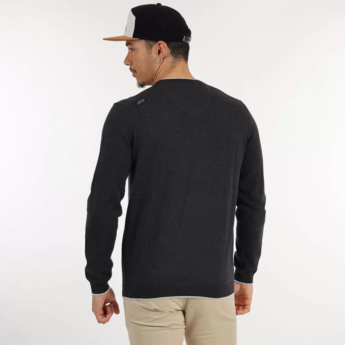 Pull PERONI - Noir Chiné-OXBOW New