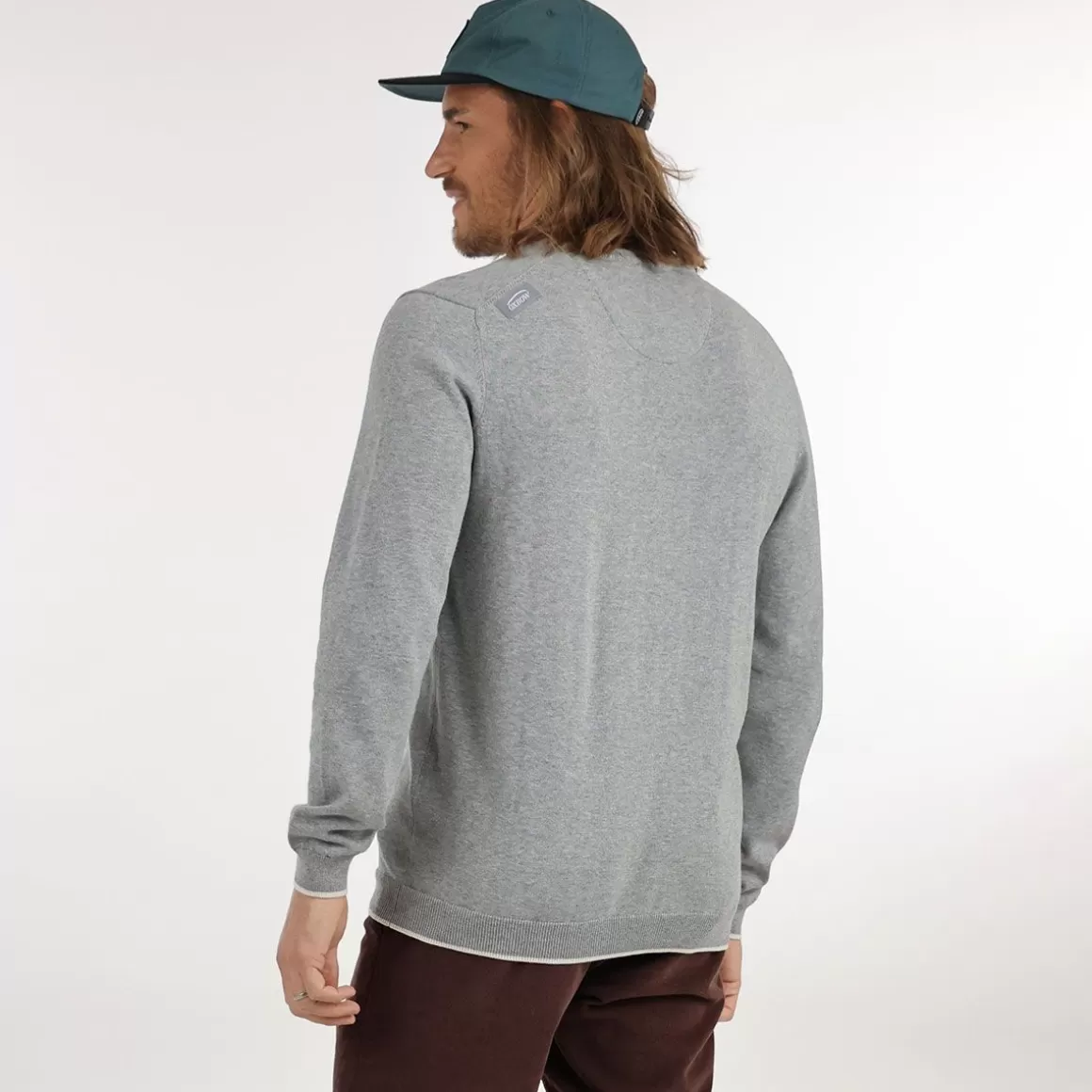 Pull PIVEGA - Gris Chiné-OXBOW Fashion