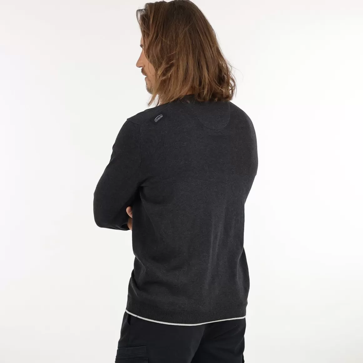 Pull PIVEGA - Noir Chiné-OXBOW Best Sale