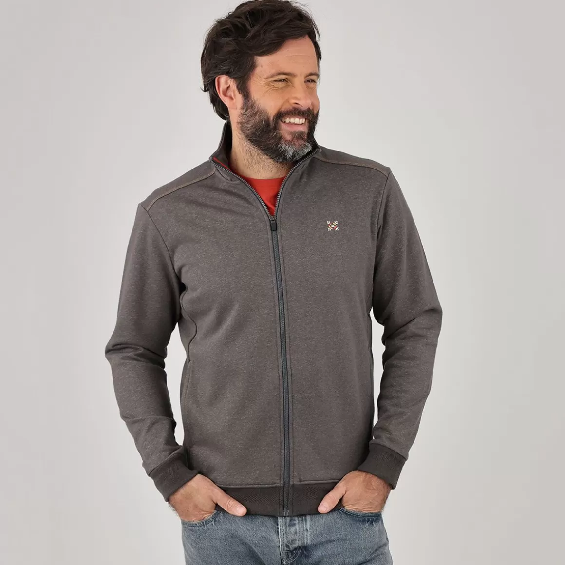 Sweat SAKOP - Anthracite Chiné-OXBOW Discount