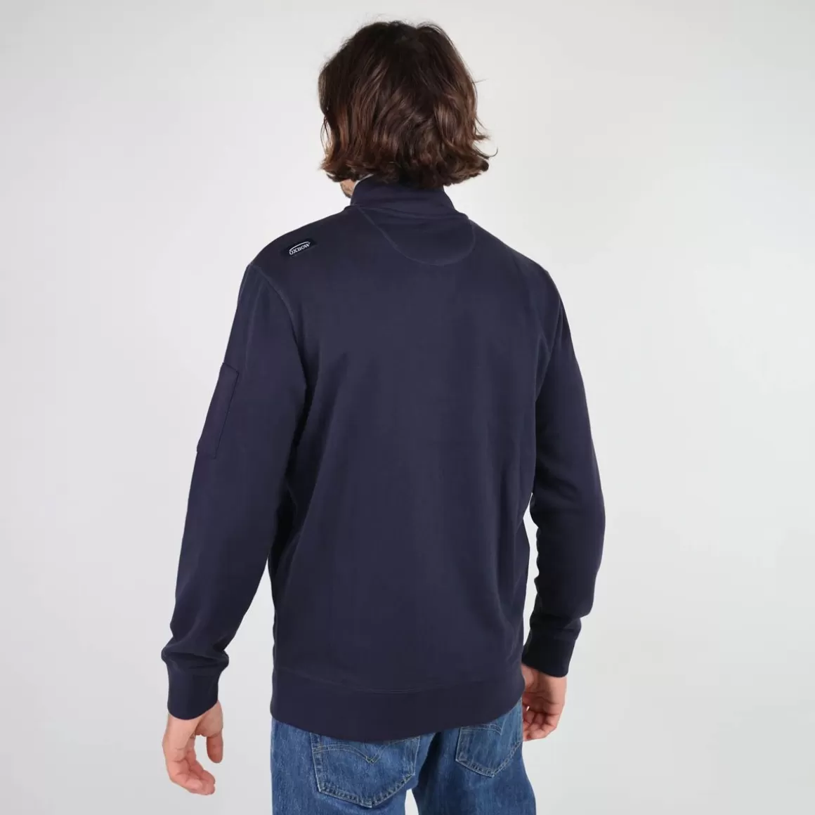 Sweat SALTCOATS - Deep Marine Chiné-OXBOW Fashion
