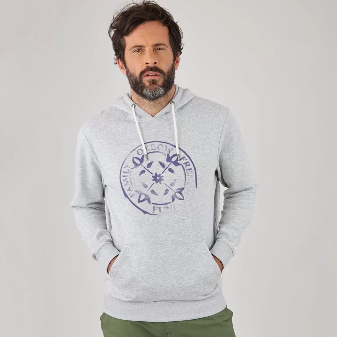 Sweat SAVIOR - Gris Chiné-OXBOW Discount