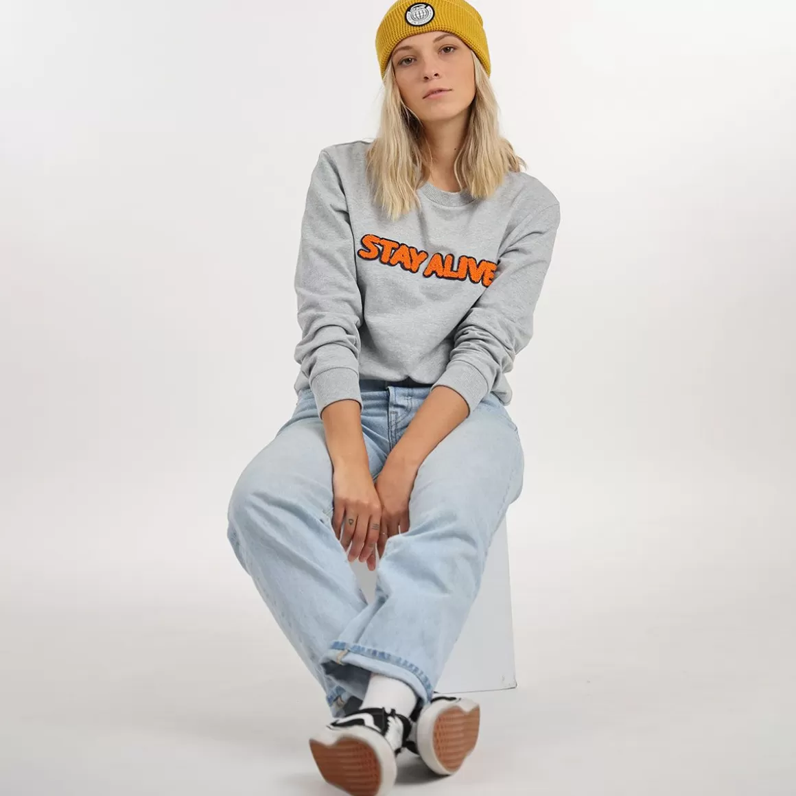 Sweat SHEEKY - Gris Chiné Moyen-OXBOW Clearance
