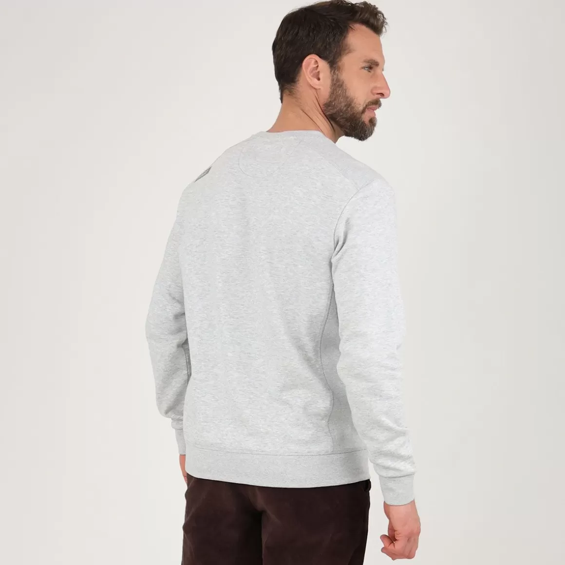Sweat SOUET - Gris Chiné-OXBOW Shop