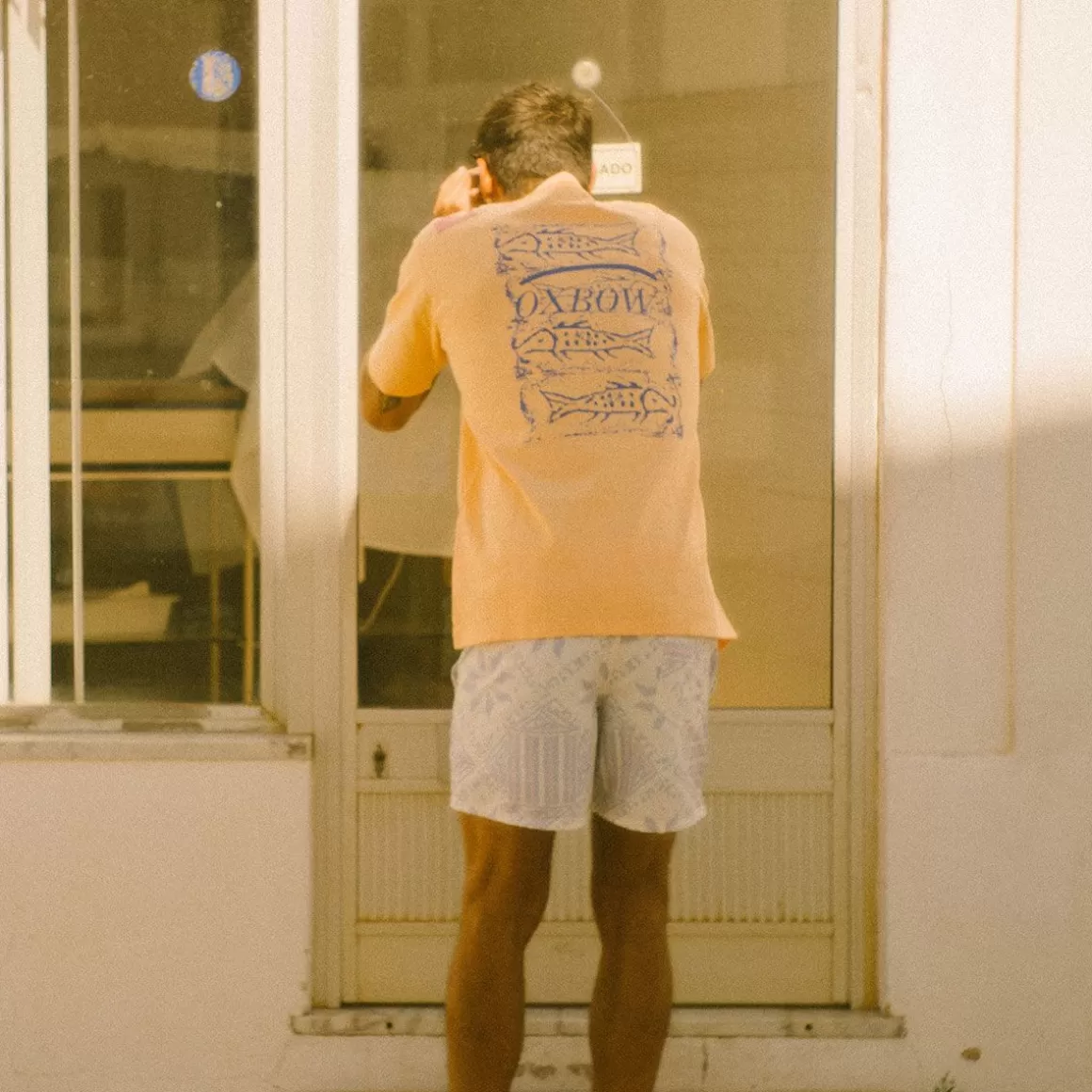 Tee-Shirt COLLECTOR FABRICE - Abricot Solarisé-OXBOW Hot