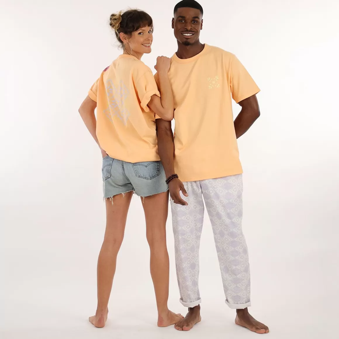 Tee-Shirt COLLECTOR SERGE - Abricot Solarisé-OXBOW Flash Sale