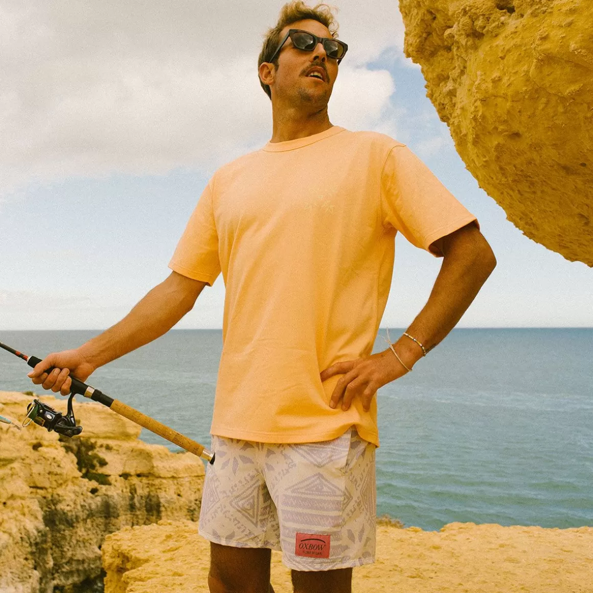 Tee-Shirt COLLECTOR SERGE - Abricot Solarisé-OXBOW Flash Sale