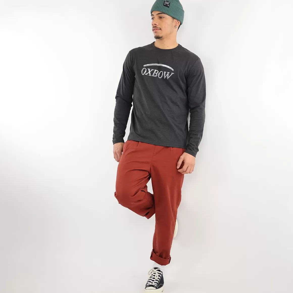 Tee-Shirt THIOG - Anthracite Chiné-OXBOW Best Sale
